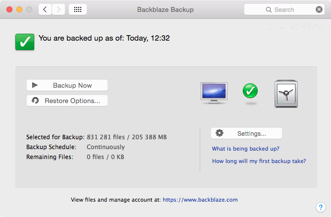 backblaze restore 1 file