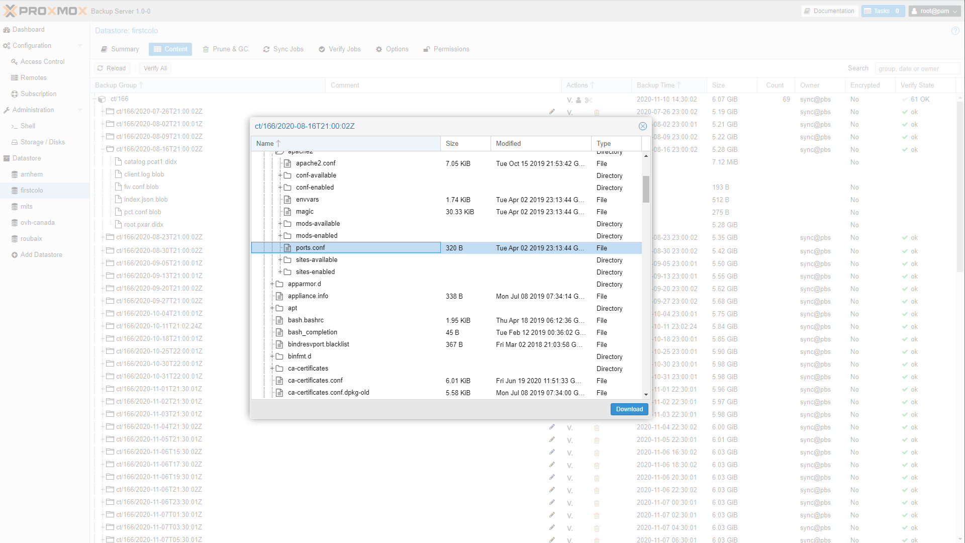 Proxmox Backup Server