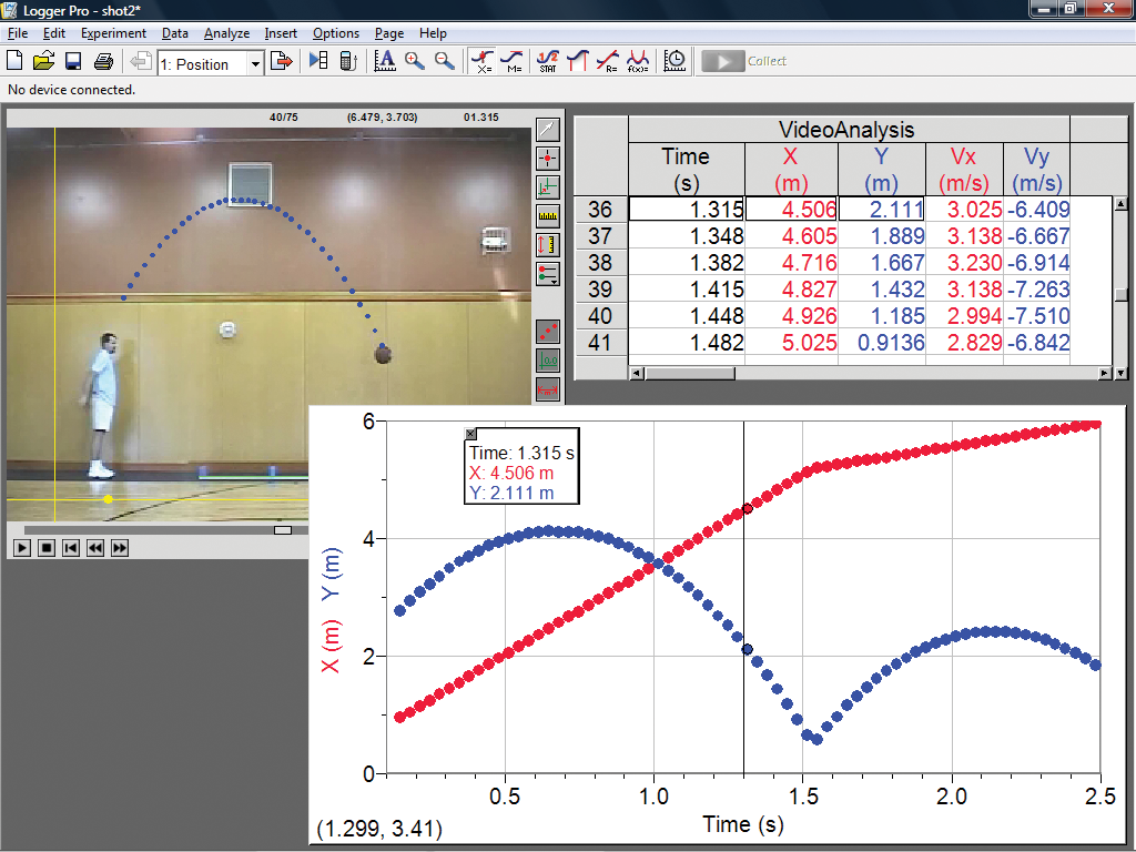 show slope on logger pro 3.11